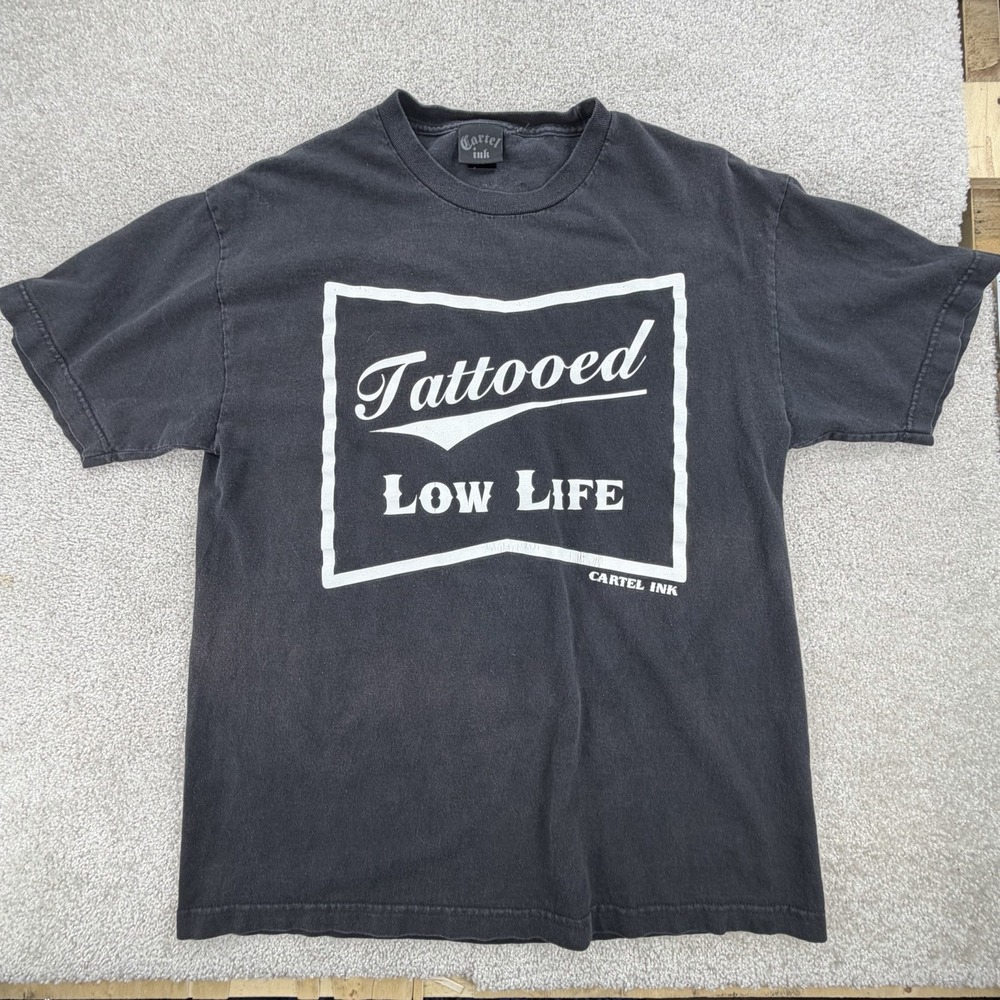 Cartel Ink Tattooed Low‎ Life Distressed Medium TShirt